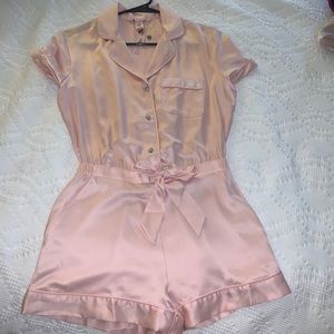 Light pink Silk romper